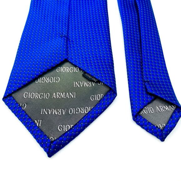 Giorgio Armani luxury Silk Hand Made Men’s Tie Italy - Picture 7 of 9